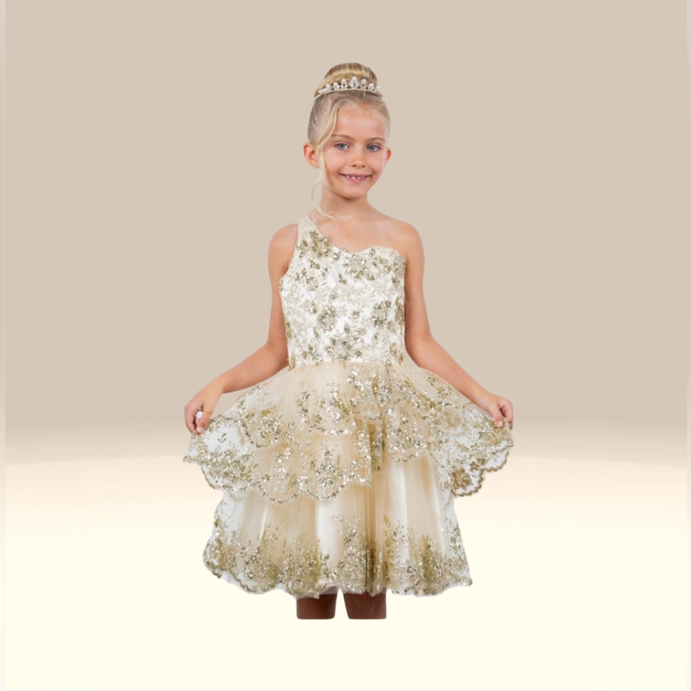 One Shoulder Sequin Dress